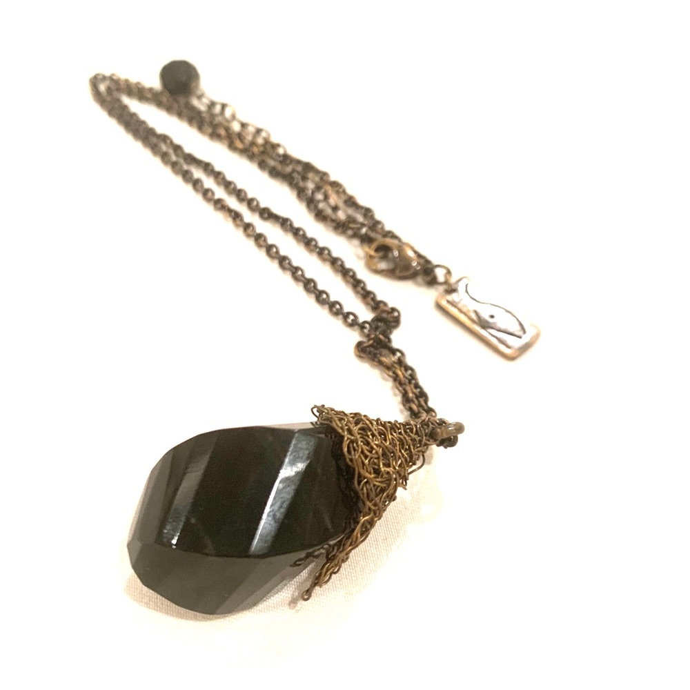 OG Kendra Scott handmade necklace w black stone
